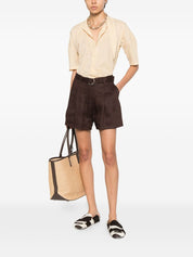 Ermanno Firenze Linen blend shorts