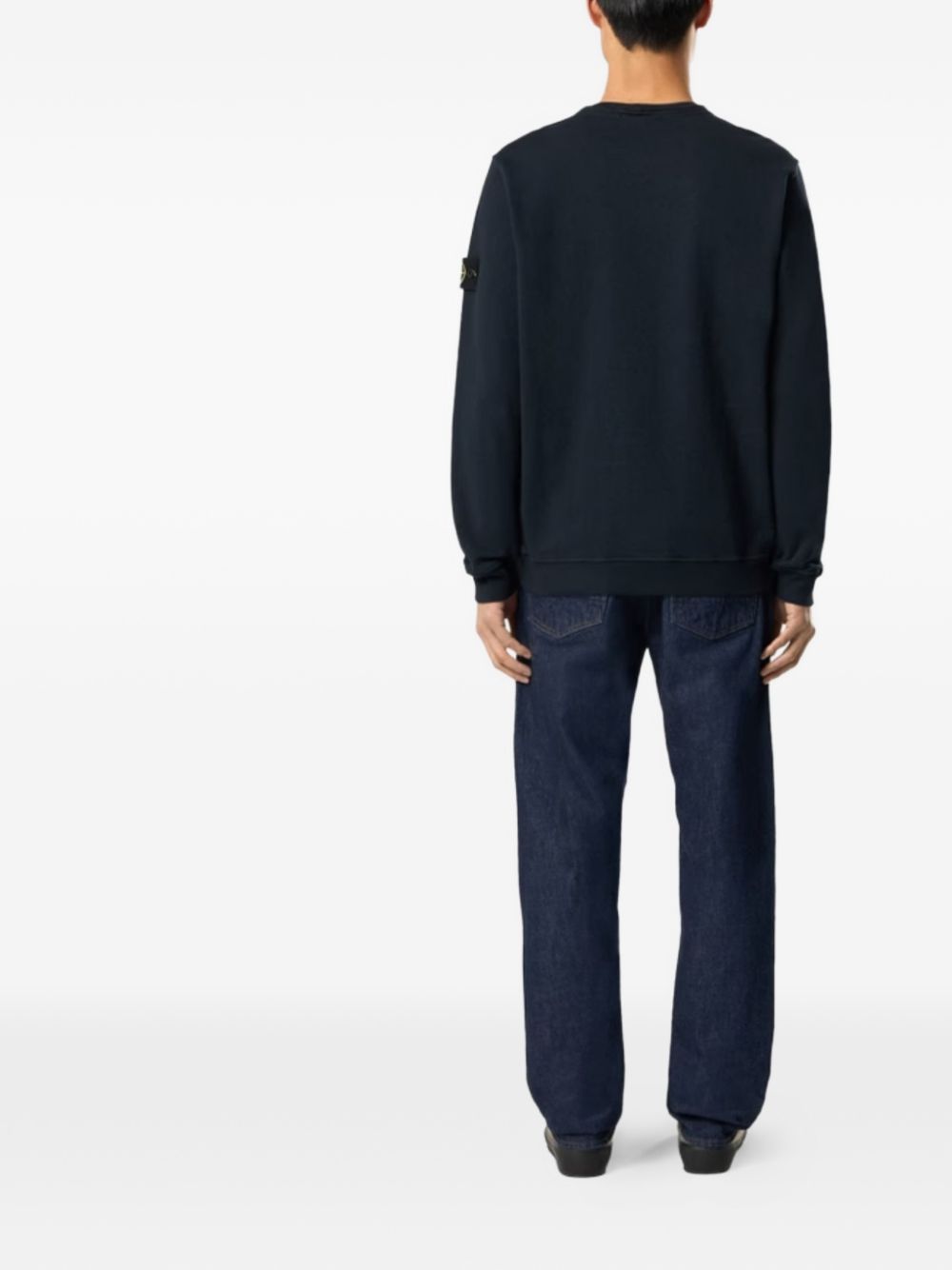 Stone Island Blue Sweaters — Crewneck Tops for Men