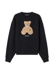Palm Angels Bear Crewneck Sweatshirt for Men - Black