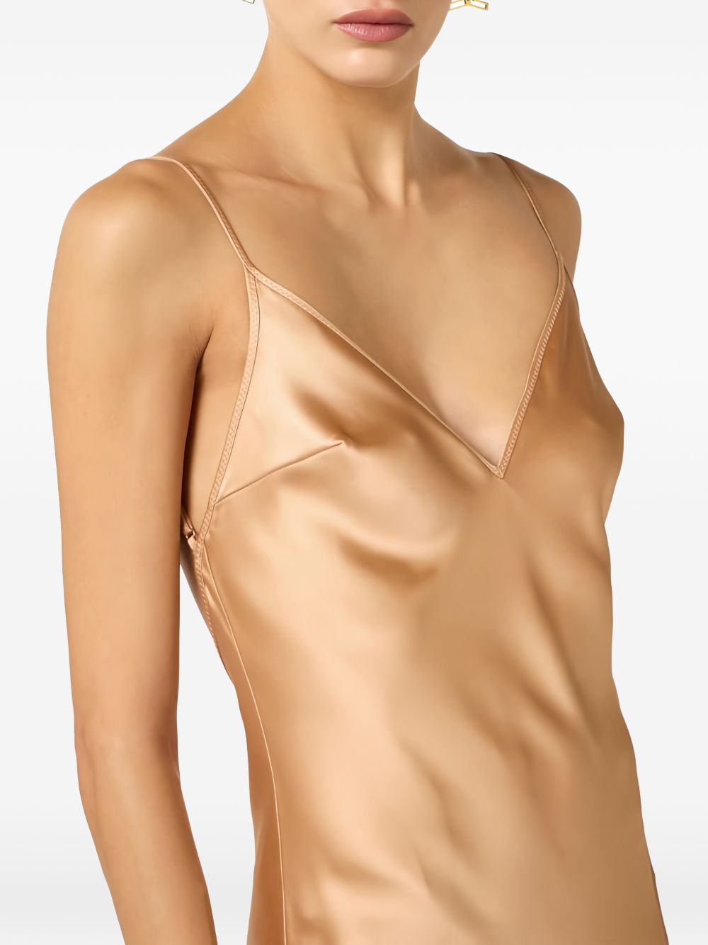 Elisabetta Franchi Long Dress — Peach Pink Gown