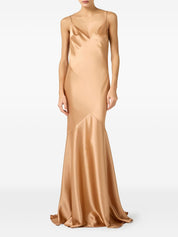 Elisabetta Franchi Long Dress — Peach Pink Gown