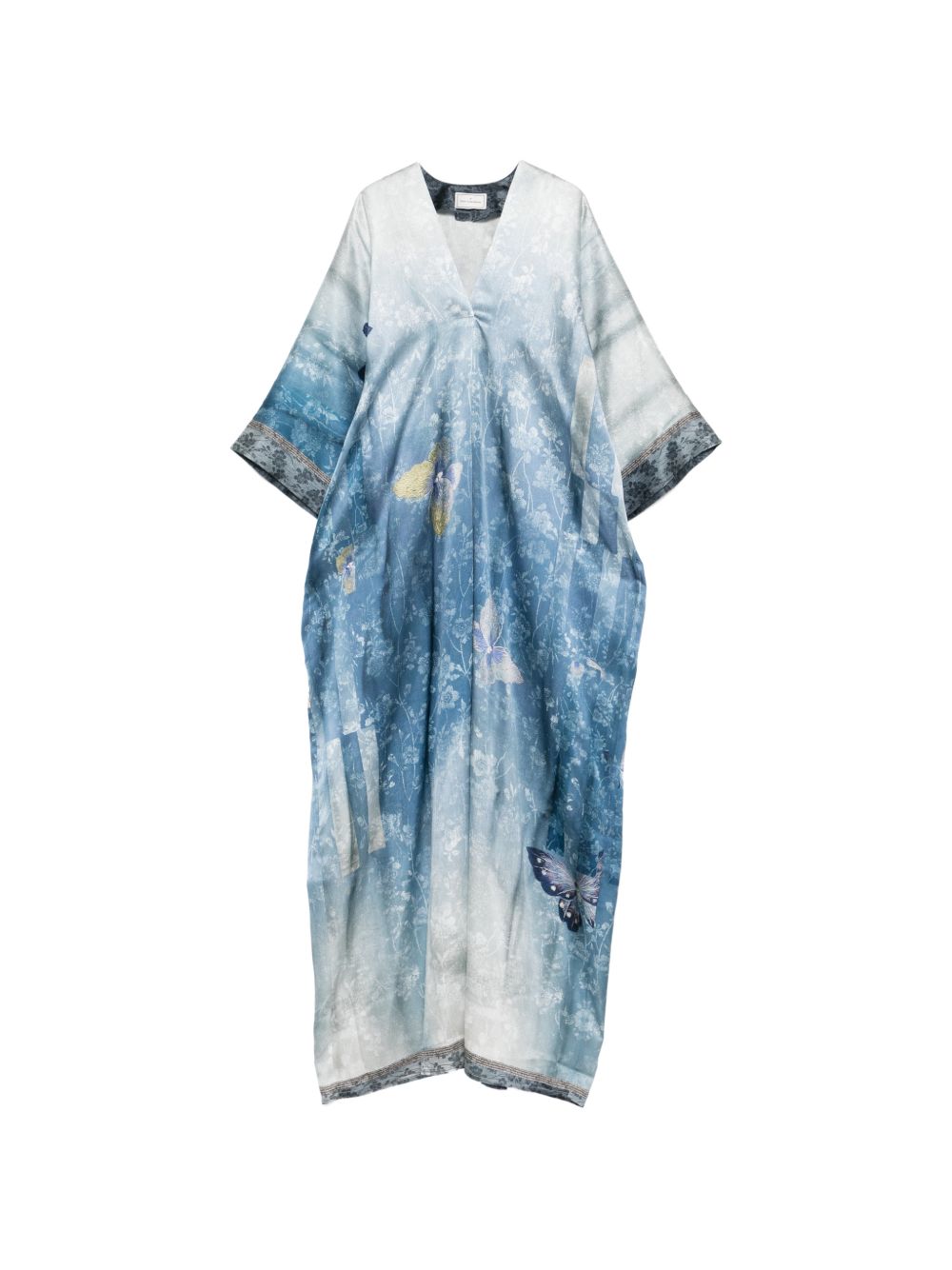 Pierre Louis Mascia Printed Silk Dress - V‑Neck, Short Sleeves