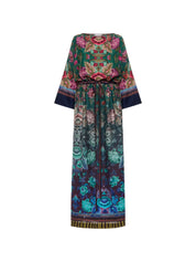 Pierre Louis Mascia Printed Silk Dress — Floral Belted