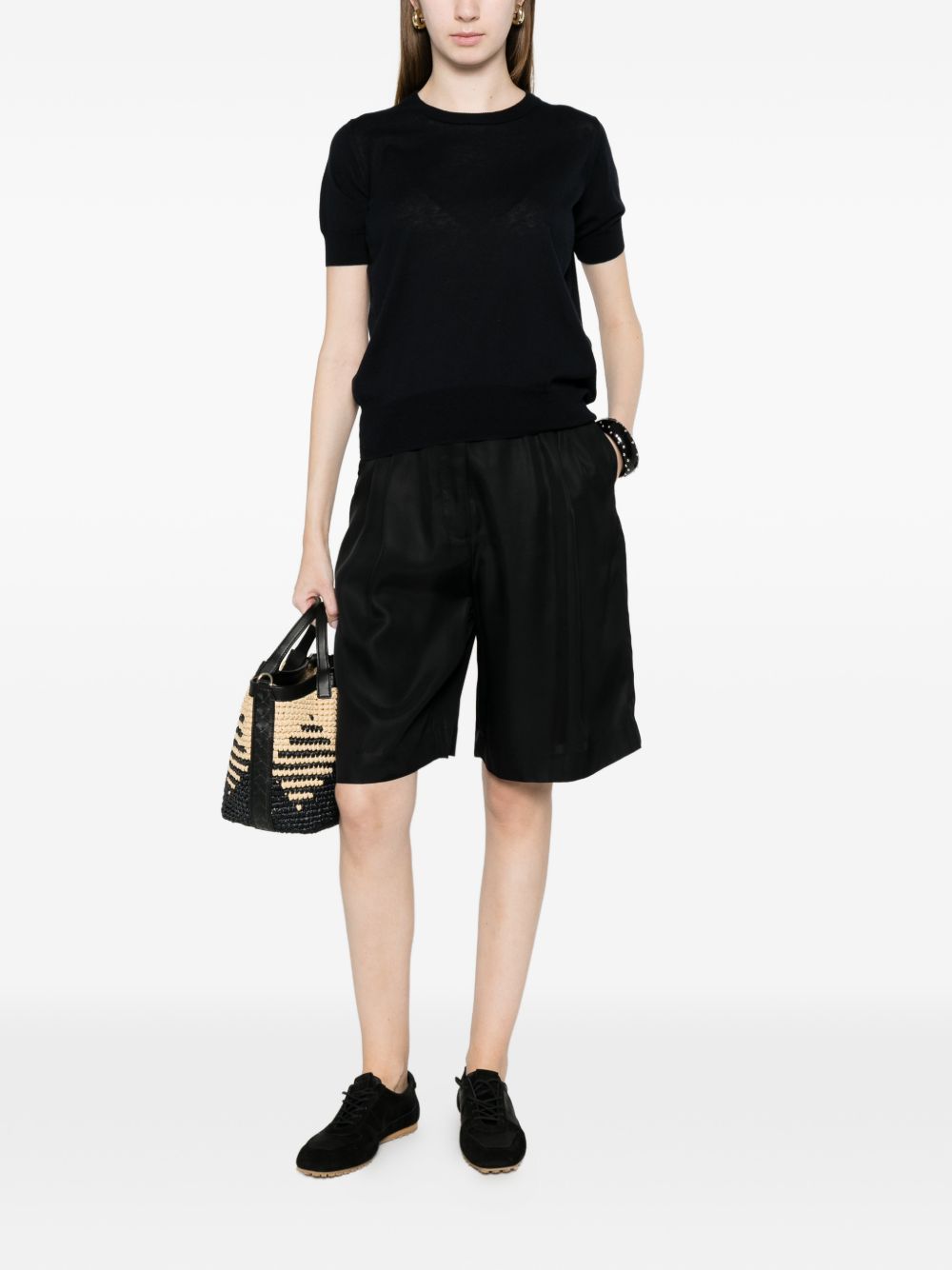 Ct Plage Sweaters — Cotton‑Silk Crewneck Tops