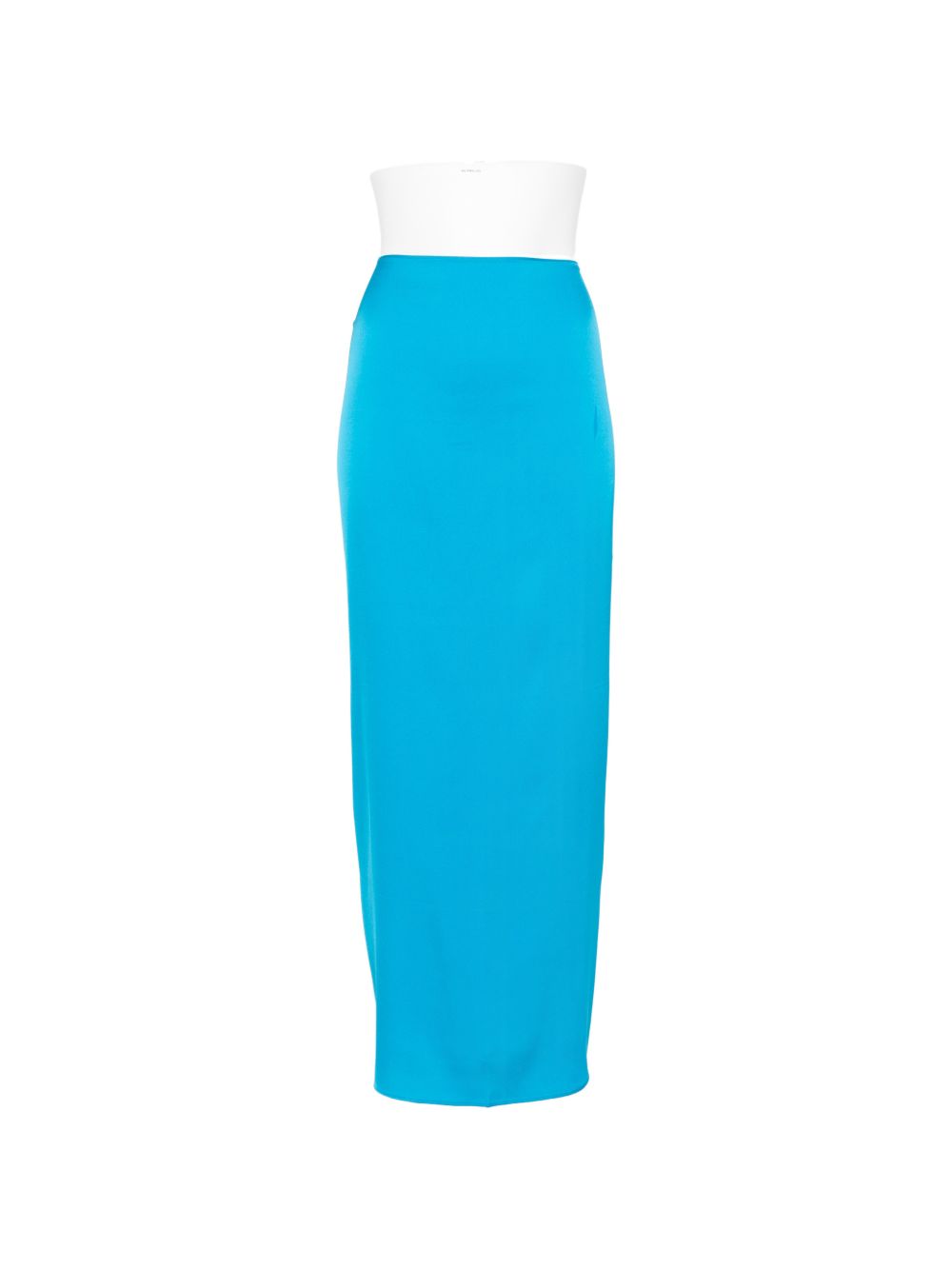 Silk95Five Silk Skirt — French Tie High-Waist Azzurro