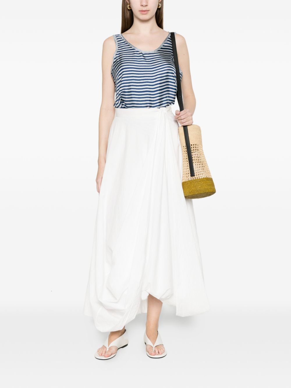 Pierre Louis Mascia Striped Silk Top for Women
