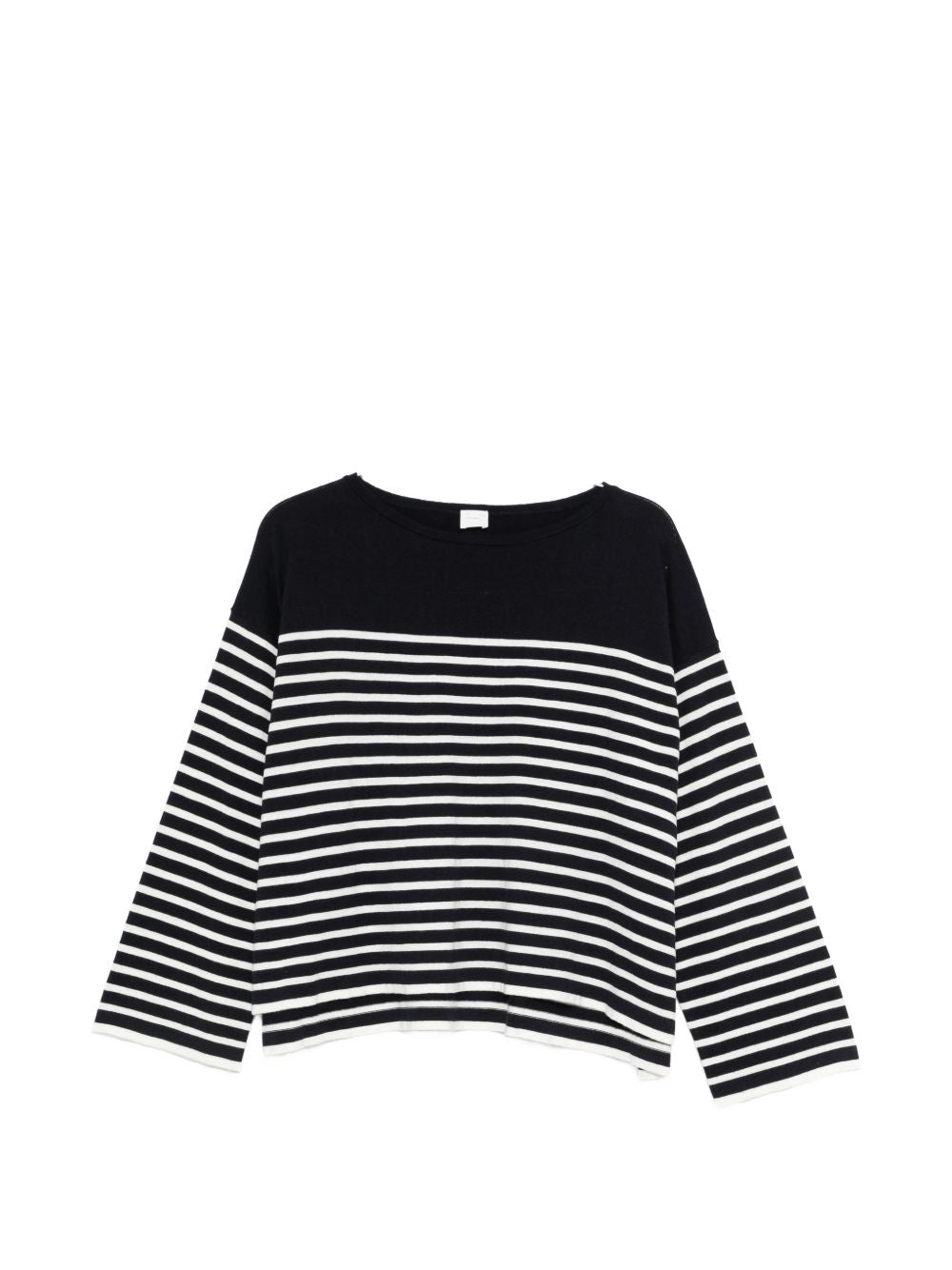 Ct Plage Striped Cotton Sweater for Women — Blue Topwear
