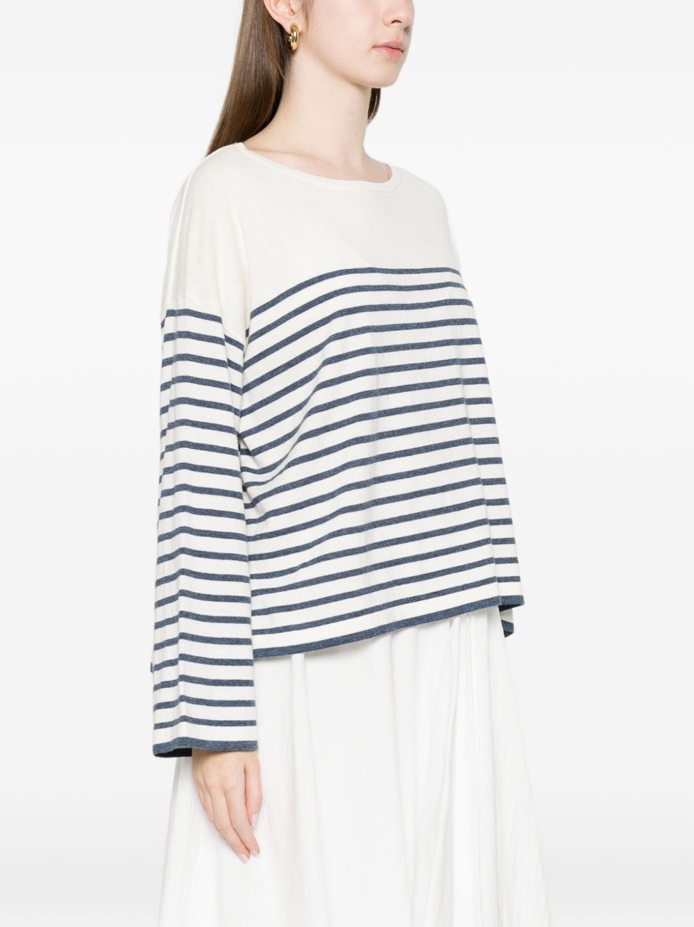 Ct Plage Striped Cotton Sweater — Women's Topwear