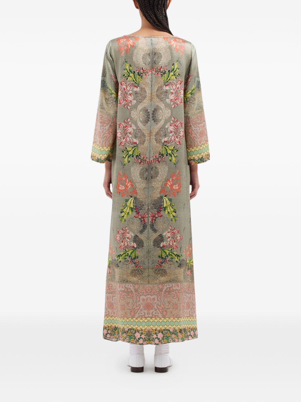 Pierre Louis Mascia Printed Silk A-Line Dress — New In