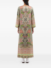 Pierre Louis Mascia Printed Silk A-Line Dress — New In