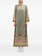 Pierre Louis Mascia Printed Silk A-Line Dress — New In
