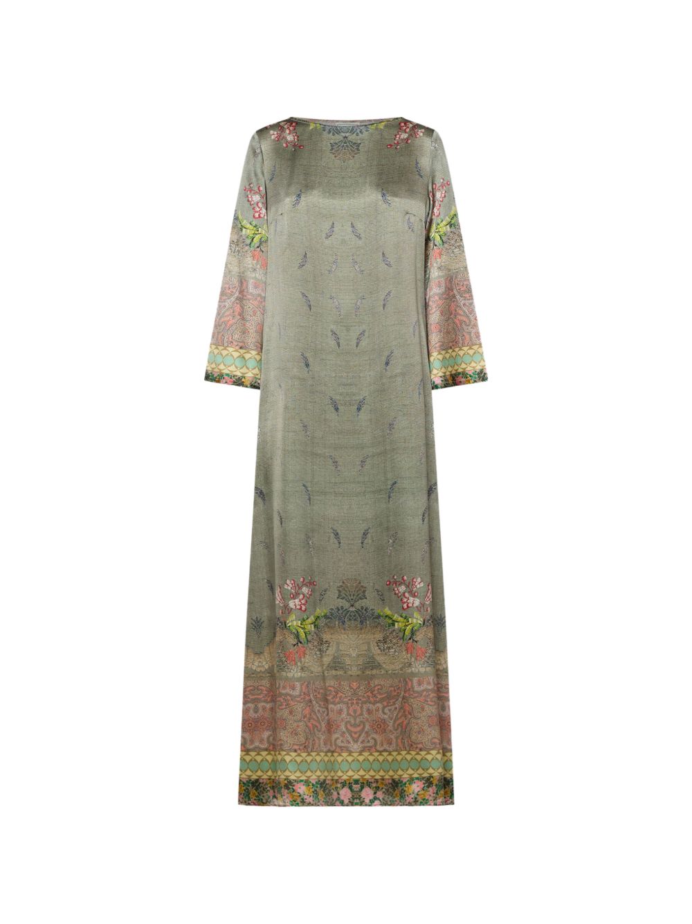 Pierre Louis Mascia Printed Silk A-Line Dress — New In