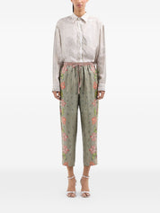 Pierre Louis Mascia Printed silk trousers