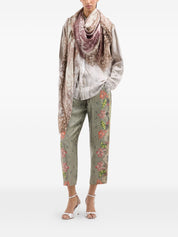 Pierre Louis Mascia Printed silk trousers