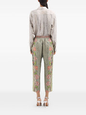 Pierre Louis Mascia Printed silk trousers