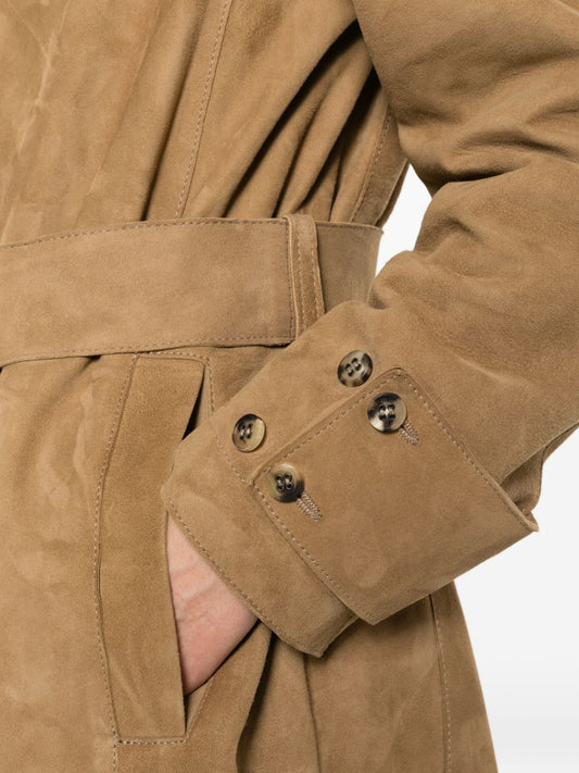 Golden Goose Coats — Suede Trench Coats for Women