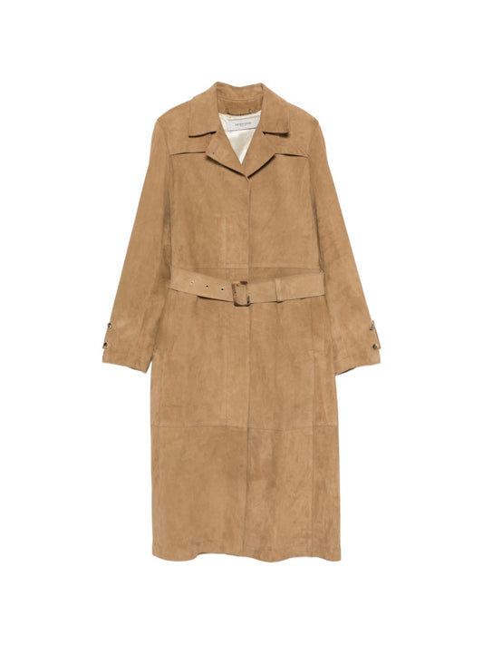 Golden Goose Coats — Suede Trench Coats for Women