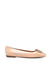Ferragamo Flat Shoes — Beige Leather Ballets (New In)