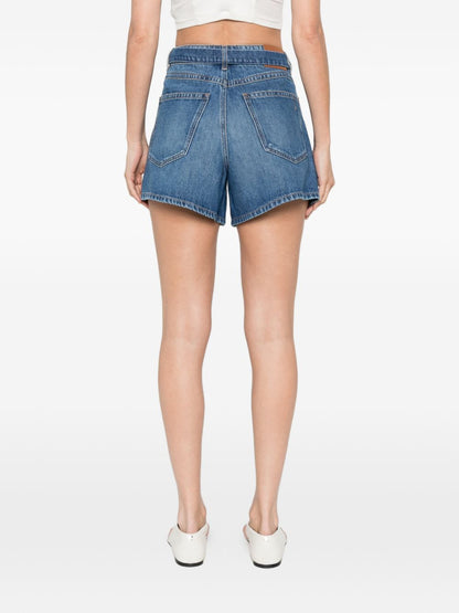 Sportmax Denim Cotton Shorts for Women - Blue, New In