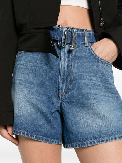 Sportmax Denim Cotton Shorts for Women - Blue, New In