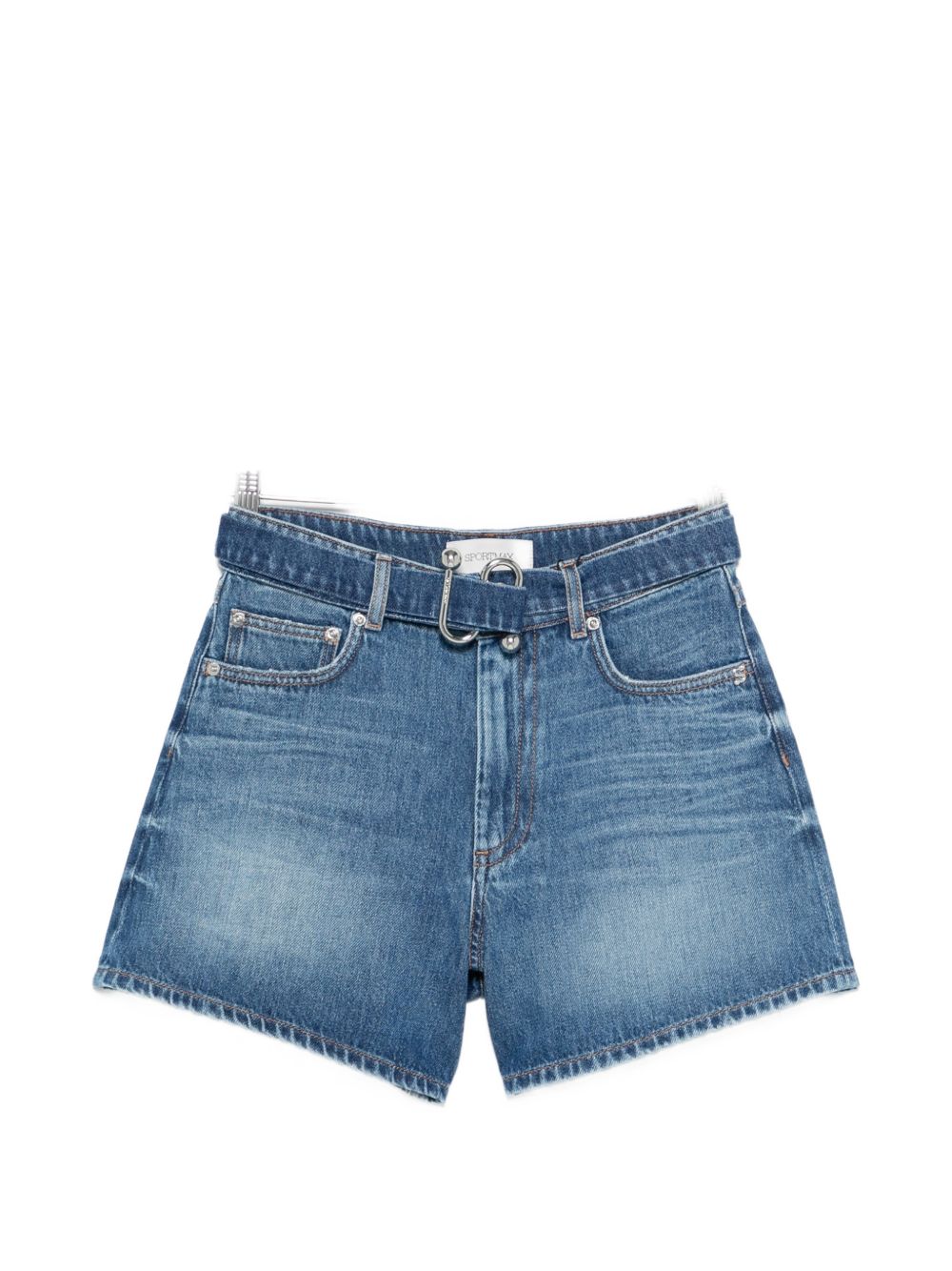 Sportmax Denim Cotton Shorts for Women - Blue, New In