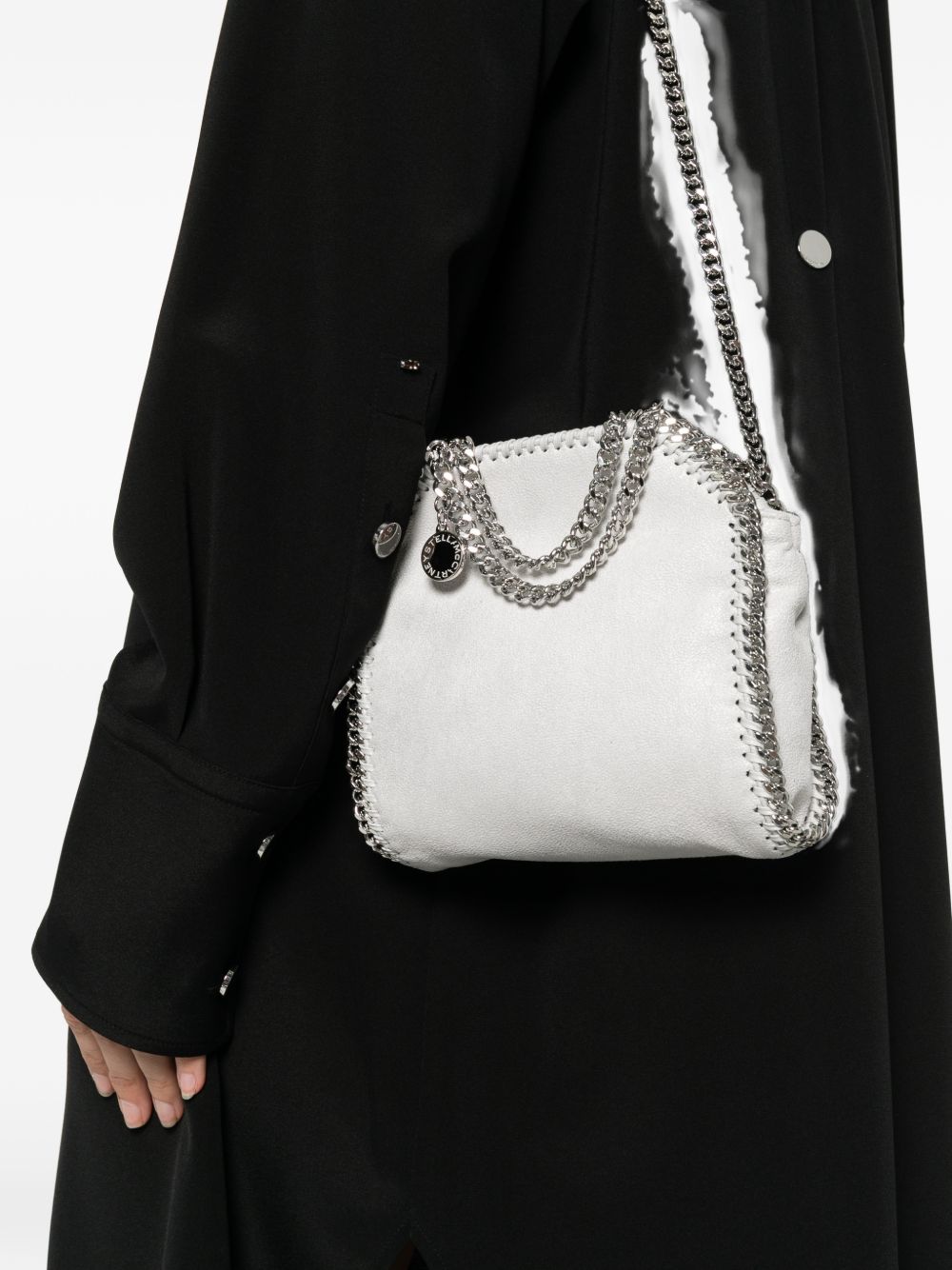 Stella McCartney Falabella Tiny Crossbody Bag — Grey Shoulder