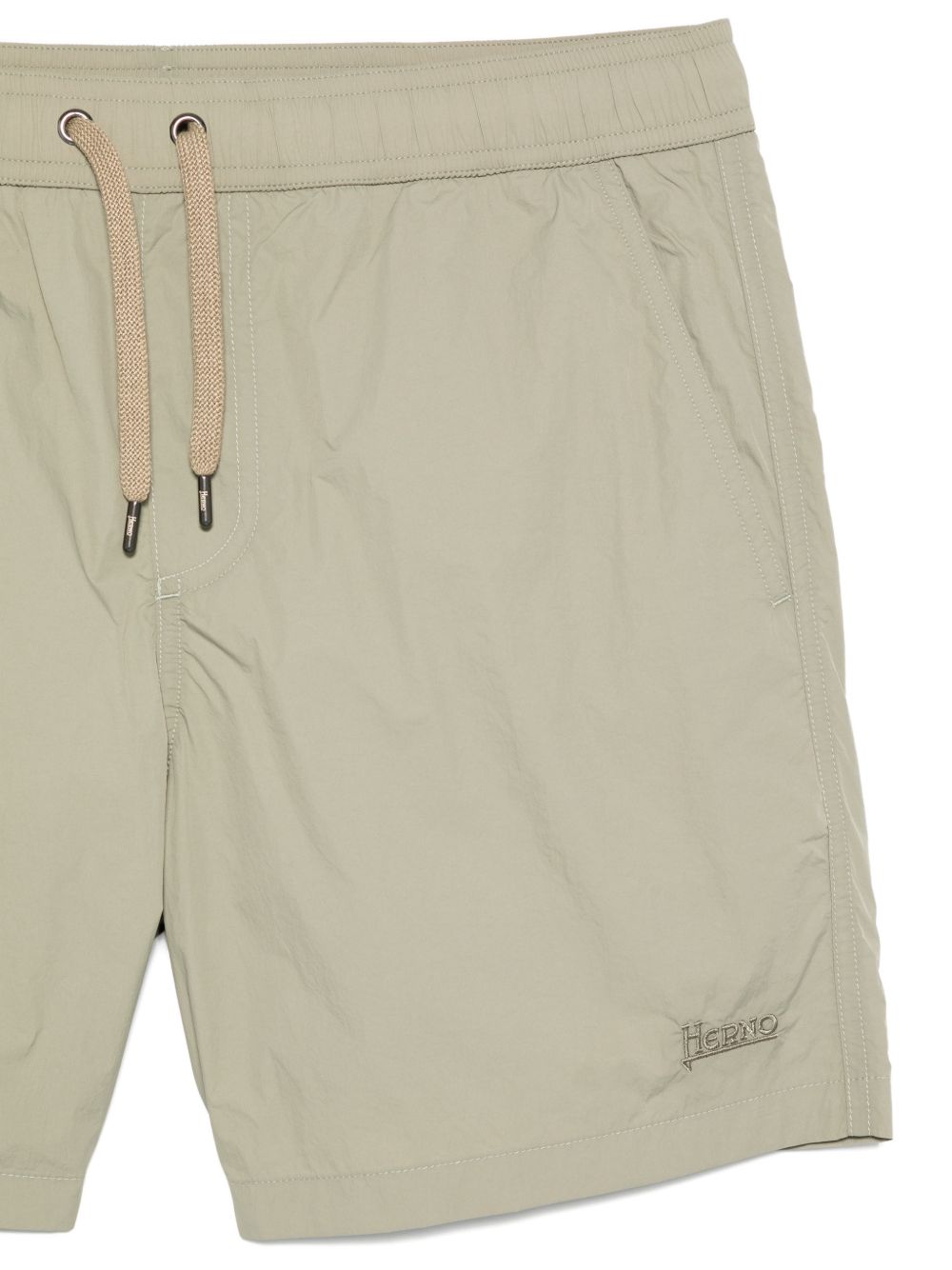HERNO Swim Shorts — Men's Green Beachwear