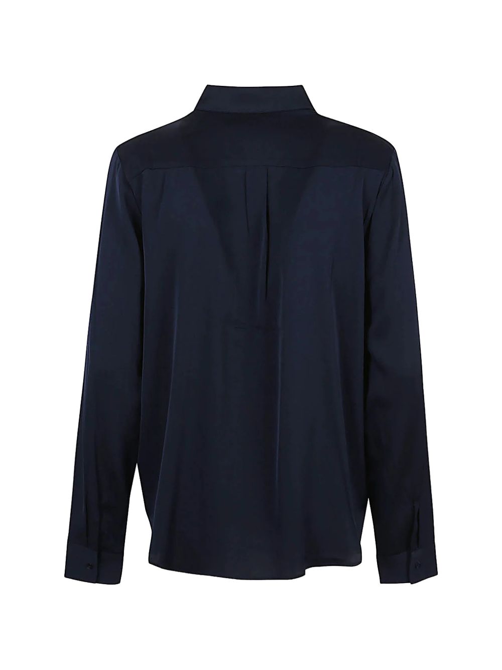 Silk95Five Monte Carlo — Camicia in seta blu rilassata