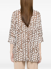 Trame Auree Printed cotton blouse