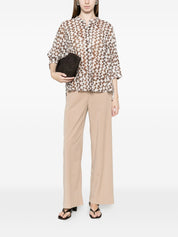 Trame Auree Printed cotton blouse