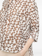 Trame Auree Printed cotton blouse