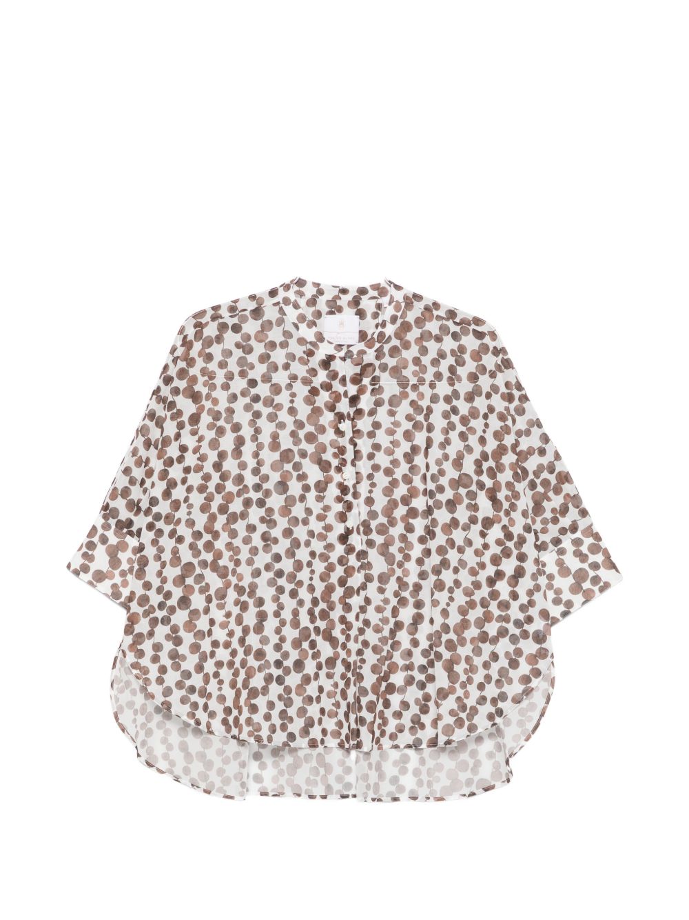 Trame Auree Printed cotton blouse