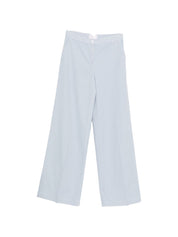 Via Masini 80 Cotton Wide-Leg Trousers — Azzurro, €195