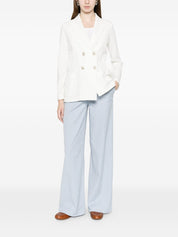 Via Masini 80 Cotton Wide-Leg Trousers — Azzurro, €195