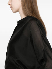 TRAME AUREE Trame Auree Long-sleeves Blouse — Black Shirts