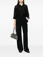 TRAME AUREE Trame Auree Long-sleeves Blouse — Black Shirts