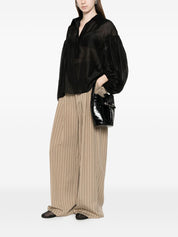 TRAME AUREE Trame Auree Long-sleeve Blouse — Black Puff