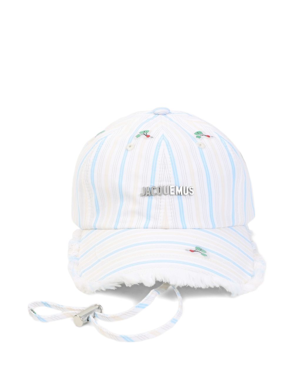 JACQUEMUS Cappello rigato in cotone — Hat for Men