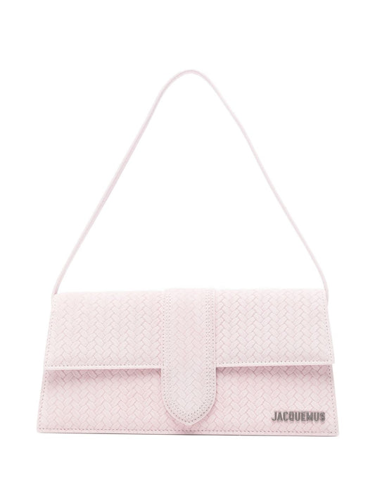 JACQUEMUS Le Bambino Long Leather Shoulder Bag — Pink