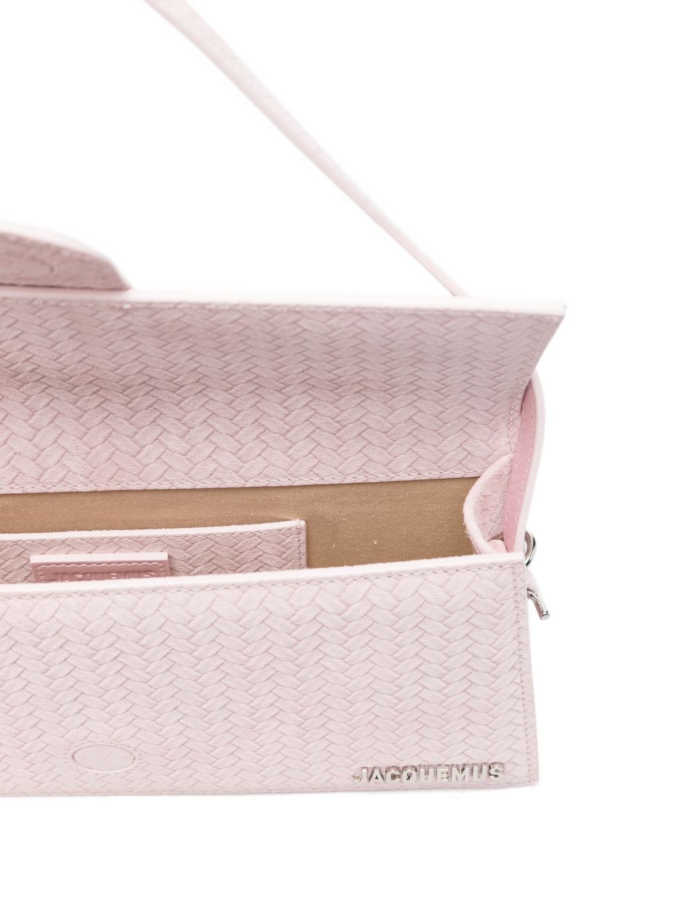 JACQUEMUS Le Bambino Long Leather Shoulder Bag — Pink