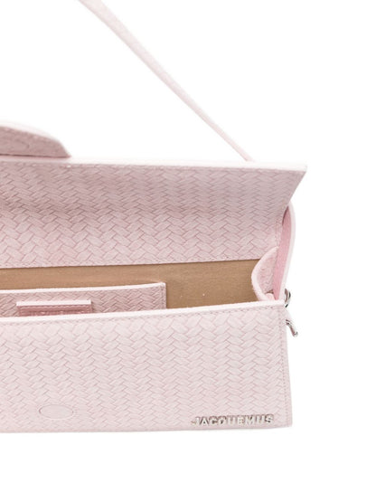 JACQUEMUS Le Bambino Long Leather Shoulder Bag — Pink