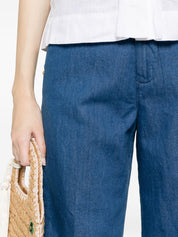 White Sand Cotton and linen blend trousers