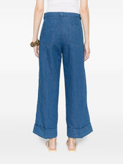 White Sand Cotton and linen blend trousers