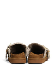 Mou Bio Low Slippers Sandals — Light Brown, Women