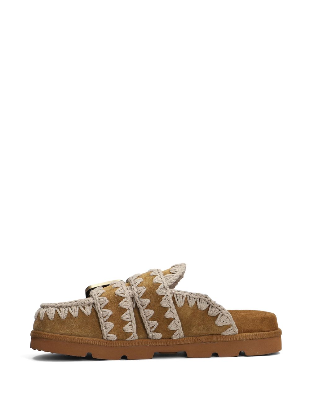 Mou Bio Low Slippers Sandals — Light Brown, Women