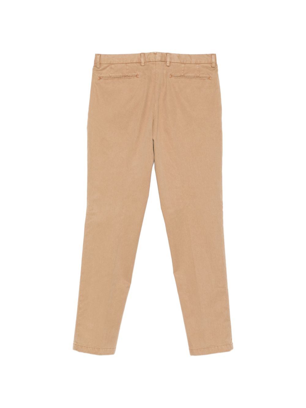 Boglioli Beige Cotton Blend Trousers — Tailored Fit