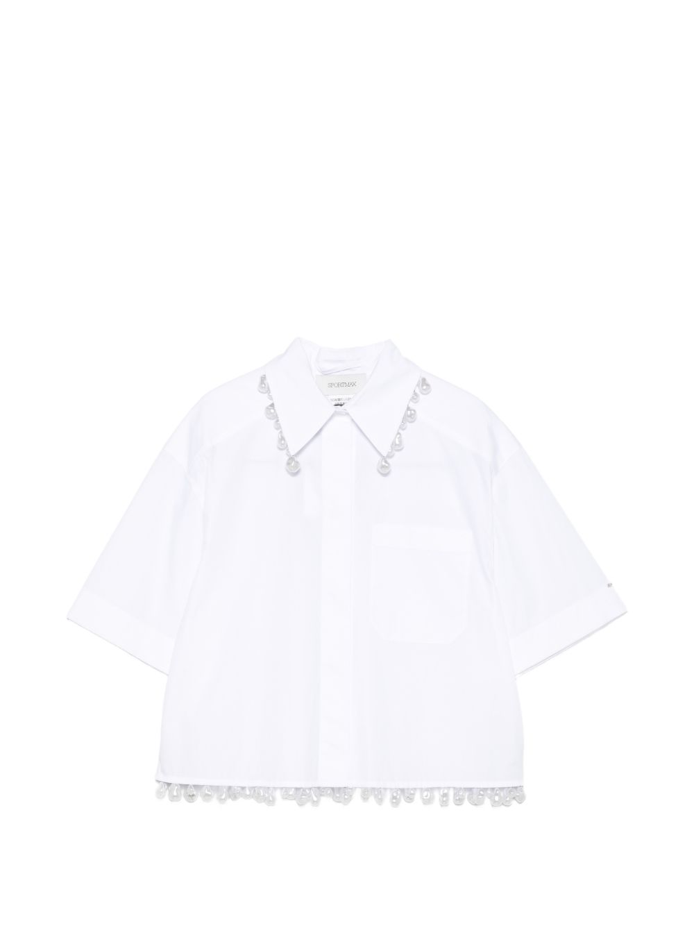 Sportmax Shirts — Cotton Cropped Shirt for Women