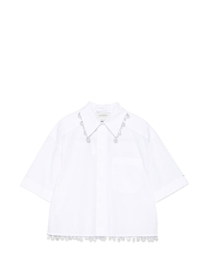Sportmax Shirts — Cotton Cropped Shirt for Women