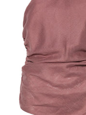 Semicouture Becka Linen Top — Bordeaux Halterneck (New)