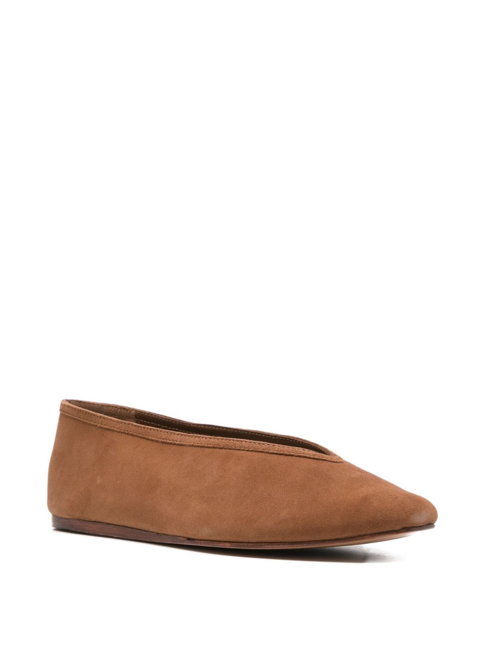 Manebí Flat Shoes — Light Brown Suede Ballets